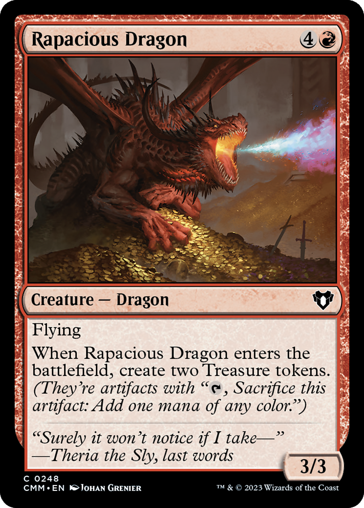 Rapacious Dragon [Commander Masters] | Gate City Games LLC