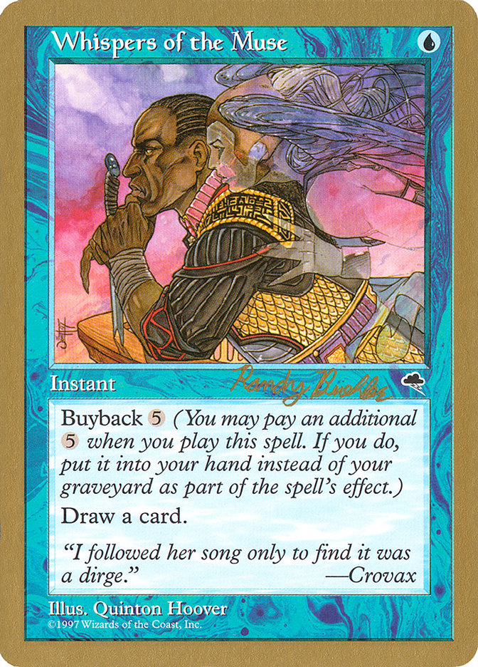 Whispers of the Muse (Randy Buehler) [World Championship Decks 1998] | Gate City Games LLC