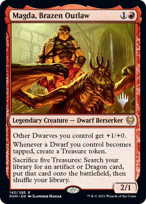 Magda, Brazen Outlaw (Promo Pack) [Kaldheim Promos] | Gate City Games LLC