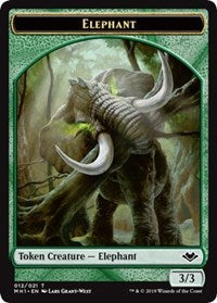 Elephant (012) // Spirit (016) Double-Sided Token [Modern Horizons Tokens] | Gate City Games LLC