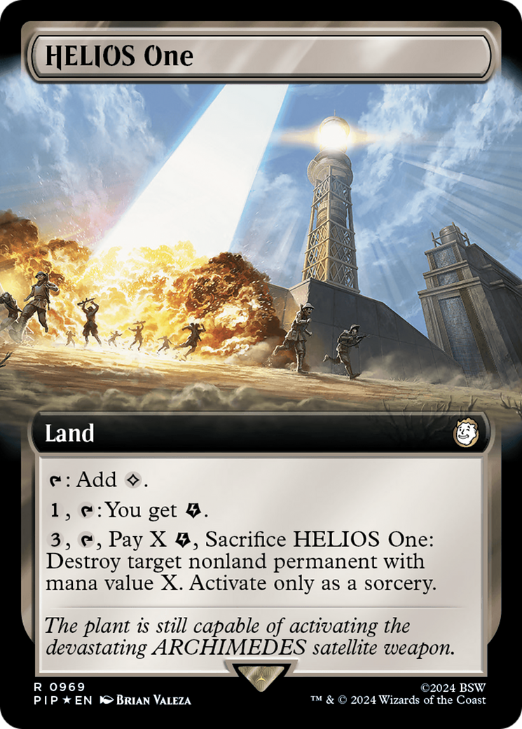 HELIOS One (Extended Art) (Surge Foil) [Fallout] | Gate City Games LLC