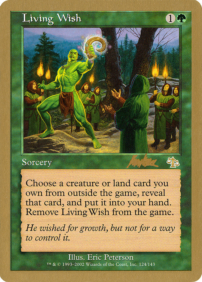 Living Wish (Brian Kibler) [World Championship Decks 2002] | Gate City Games LLC