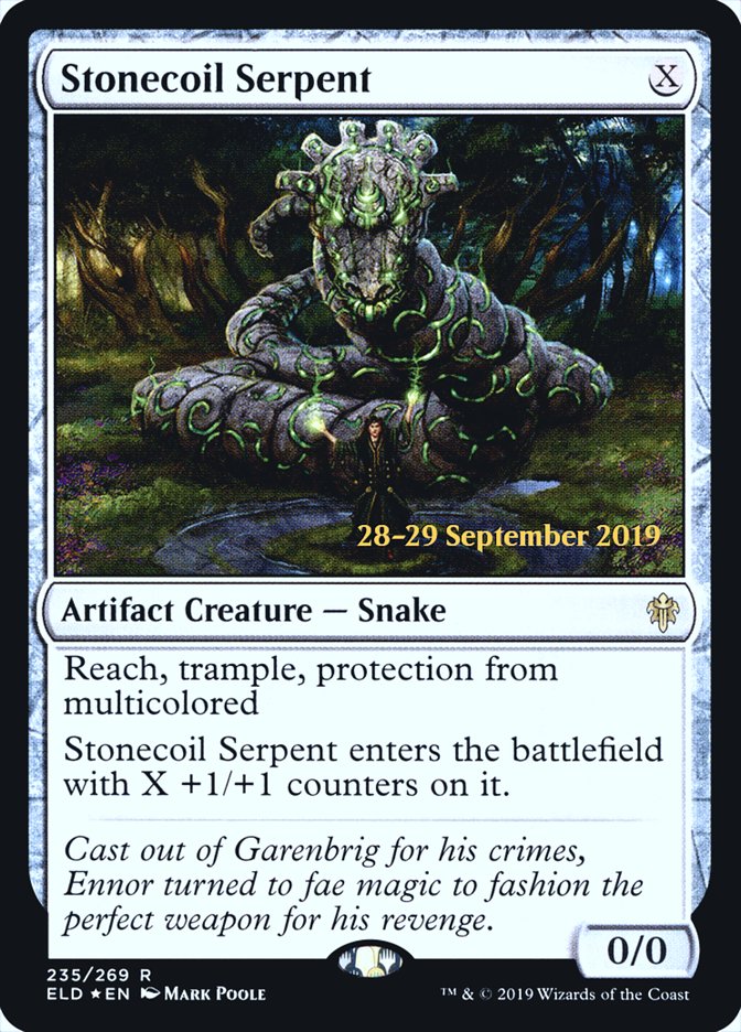 Stonecoil Serpent [Throne of Eldraine Prerelease Promos] | Gate City Games LLC