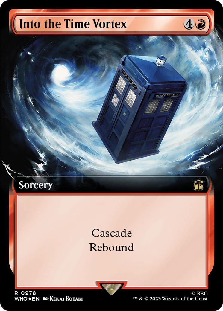 Into the Time Vortex (Extended Art) (Surge Foil) [Doctor Who] | Gate City Games LLC