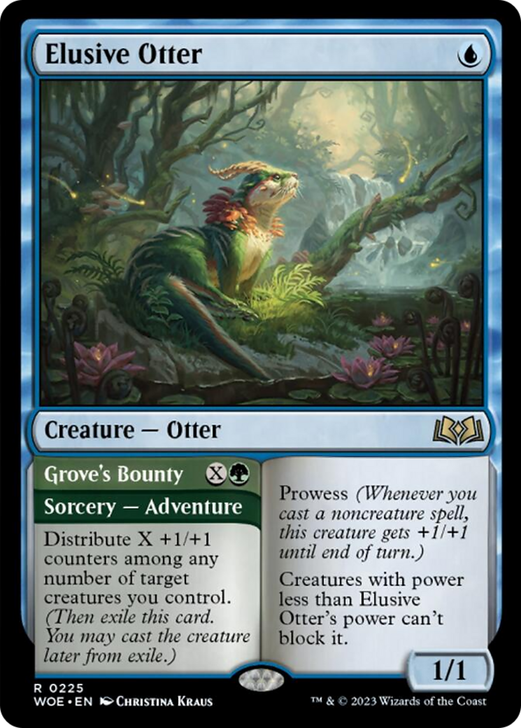 Elusive Otter // Grove's Bounty [Wilds of Eldraine] | Gate City Games LLC