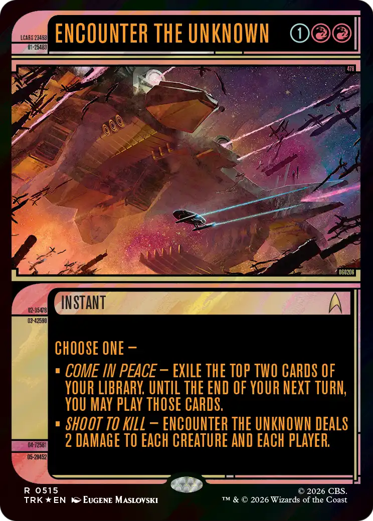 Encounter the Unknown (Showcase) (Surge Foil) [Star Trek] | Gate City Games LLC