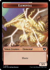 Human Soldier // Elemental (0025) Double-Sided Token [Commander Masters Tokens] | Gate City Games LLC