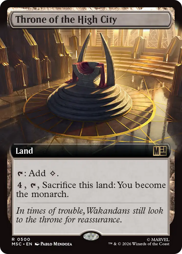 Throne of the High City (Extended Art) [Marvel Super Heroes Commander] | Gate City Games LLC