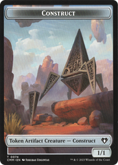 Thopter // Construct (0074) Double-Sided Token [Commander Masters Tokens] | Gate City Games LLC