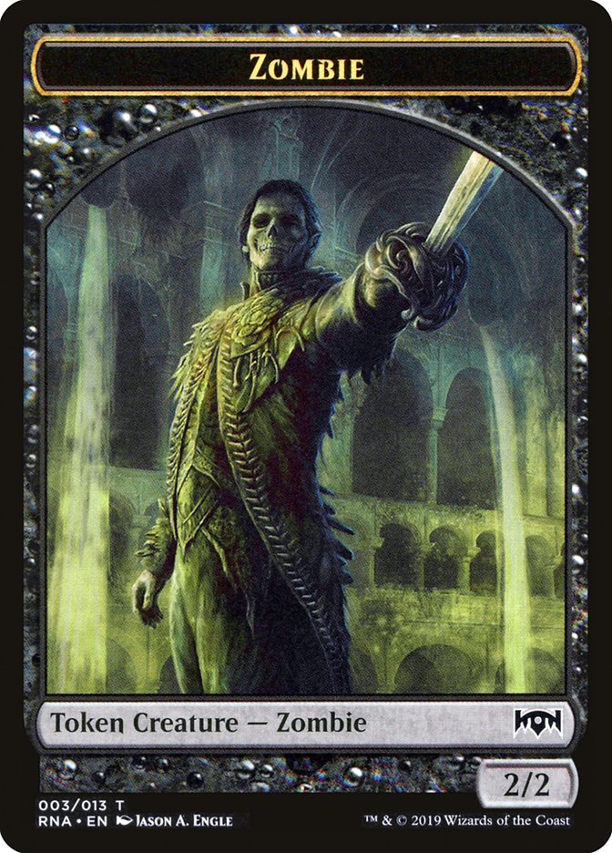 Zombie Token [Ravnica Allegiance Tokens] | Gate City Games LLC