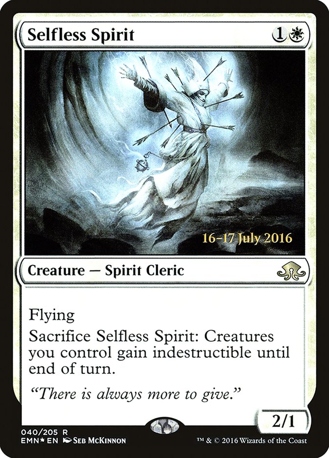 Selfless Spirit [Eldritch Moon Prerelease Promos] | Gate City Games LLC