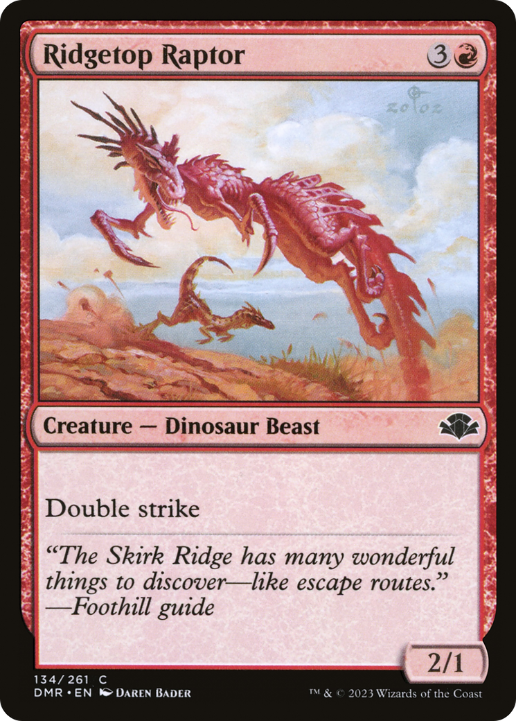 Ridgetop Raptor [Dominaria Remastered] | Gate City Games LLC