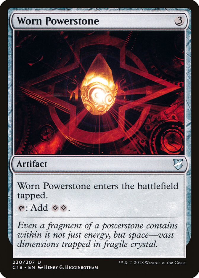 Worn Powerstone [Commander 2018] | Gate City Games LLC
