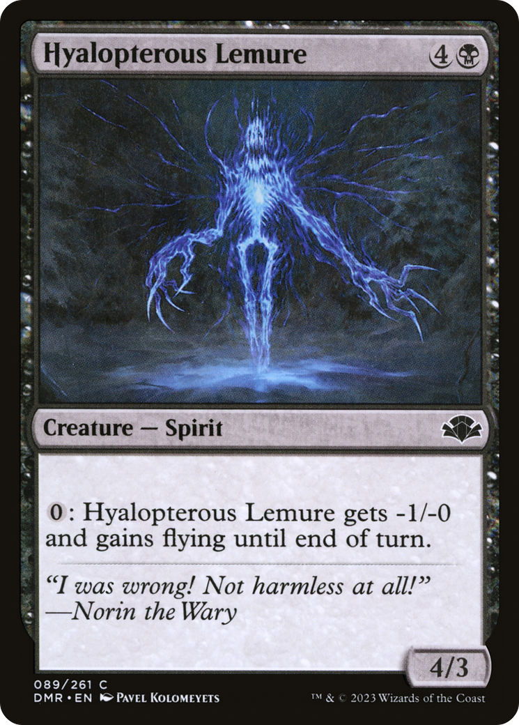 Hyalopterous Lemure [Dominaria Remastered] | Gate City Games LLC