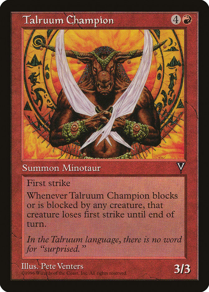 Talruum Champion [Visions] | Gate City Games LLC