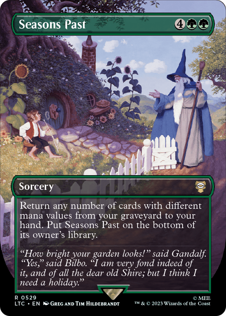 Seasons Past (Borderless) [The Lord of the Rings: Tales of Middle-Earth Commander] | Gate City Games LLC