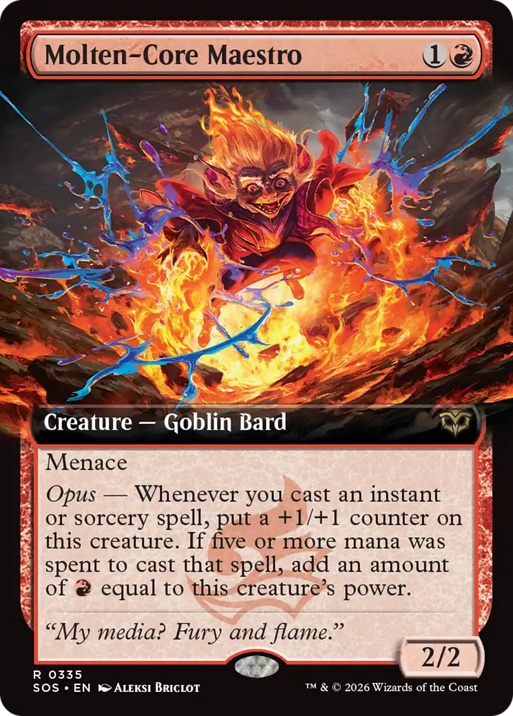 Molten-Core Maestro (Extended Art) [Secrets of Strixhaven] | Gate City Games LLC