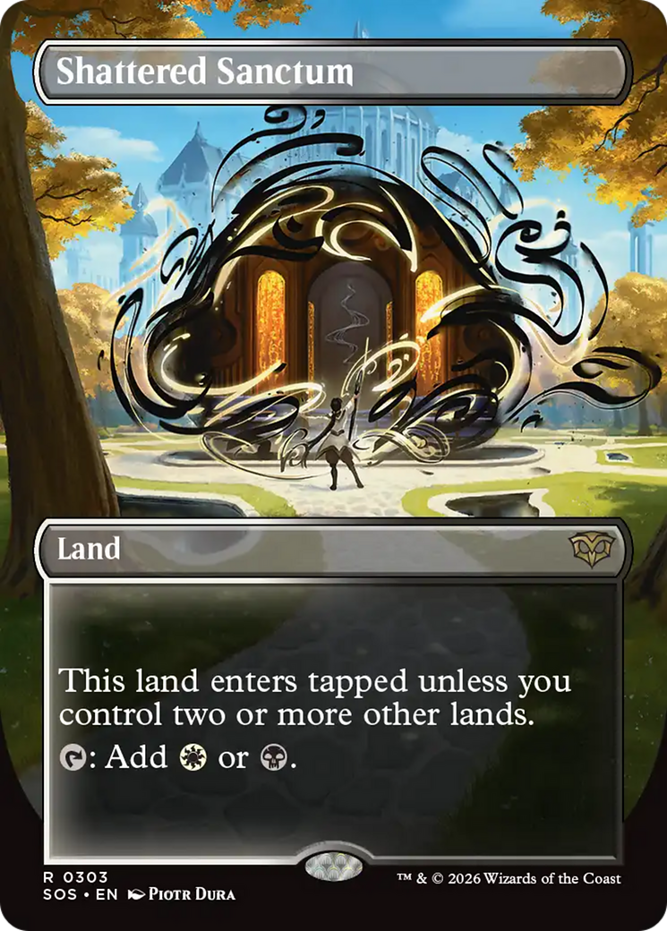 Shattered Sanctum (Borderless) [Secrets of Strixhaven] | Gate City Games LLC
