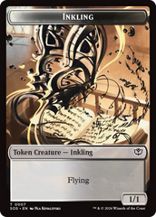 Inkling (0007) // Spirit (0011) Double-Sided Token [Secrets of Strixhaven Tokens] | Gate City Games LLC