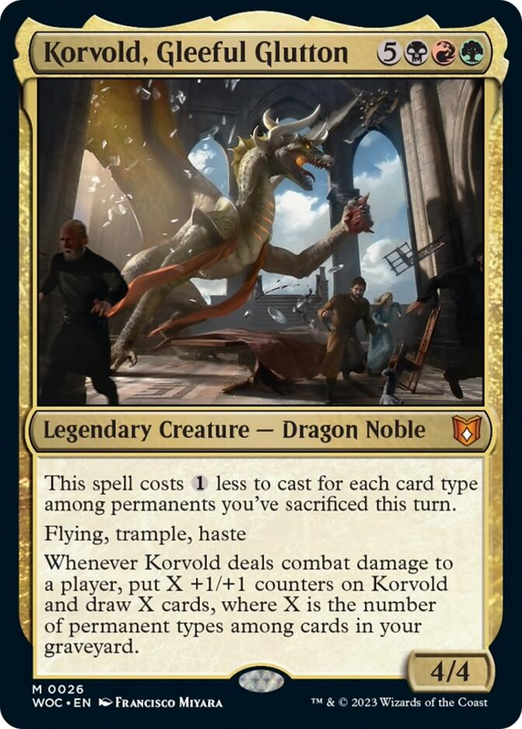 Korvold, Gleeful Glutton [Wilds of Eldraine Commander] | Gate City Games LLC