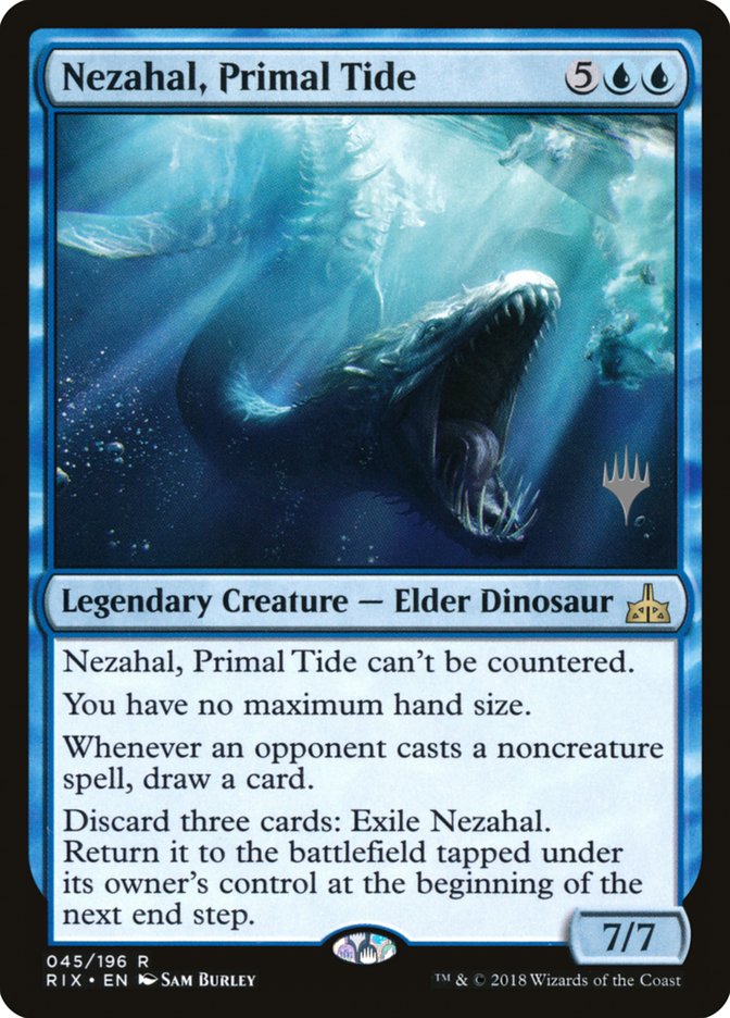 Nezahal, Primal Tide (Promo Pack) [Rivals of Ixalan Promos] | Gate City Games LLC
