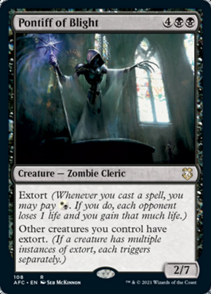 Pontiff of Blight [Dungeons & Dragons: Adventures in the Forgotten Realms Commander] | Gate City Games LLC