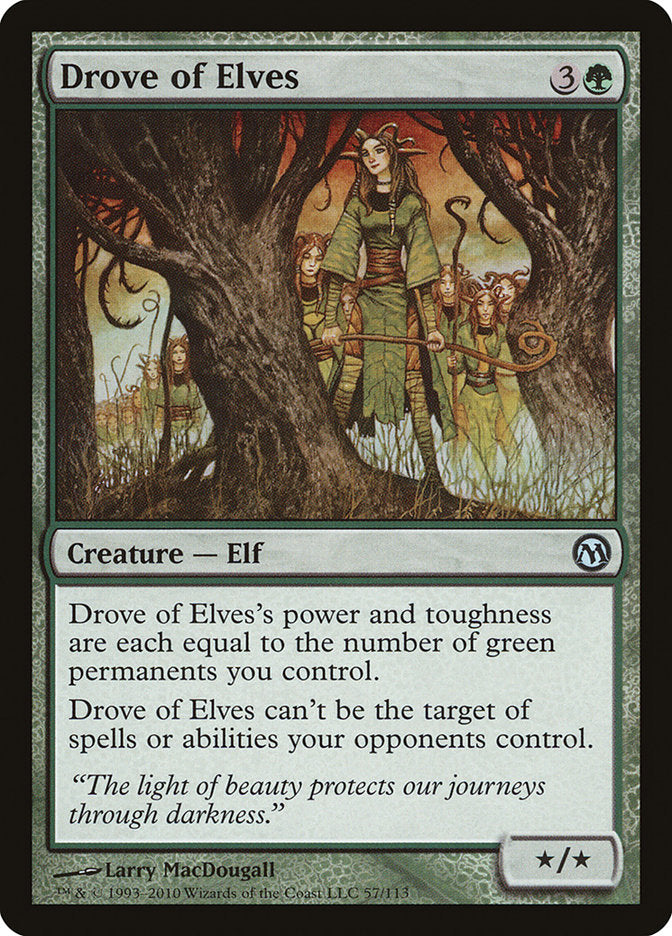 Drove of Elves [Duels of the Planeswalkers] | Gate City Games LLC