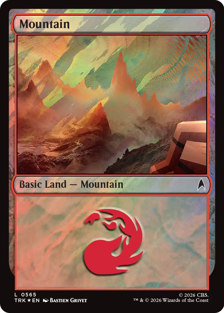 Mountain (0565) (Surge Foil) [Star Trek Commander] | Gate City Games LLC