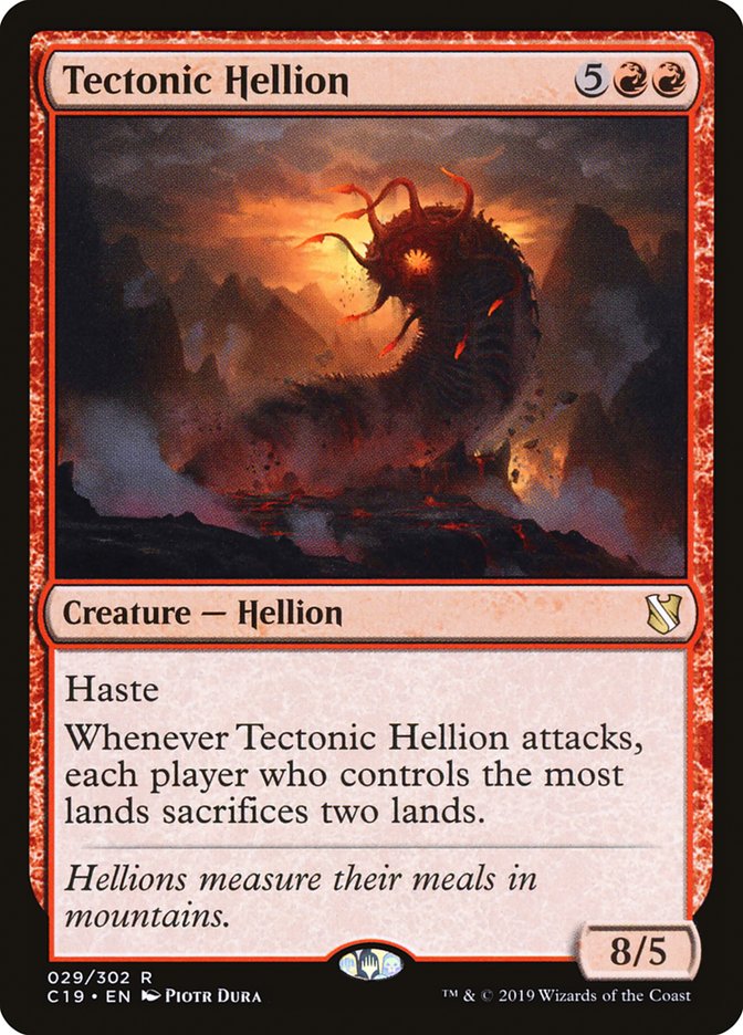 Tectonic Hellion [Commander 2019] | Gate City Games LLC
