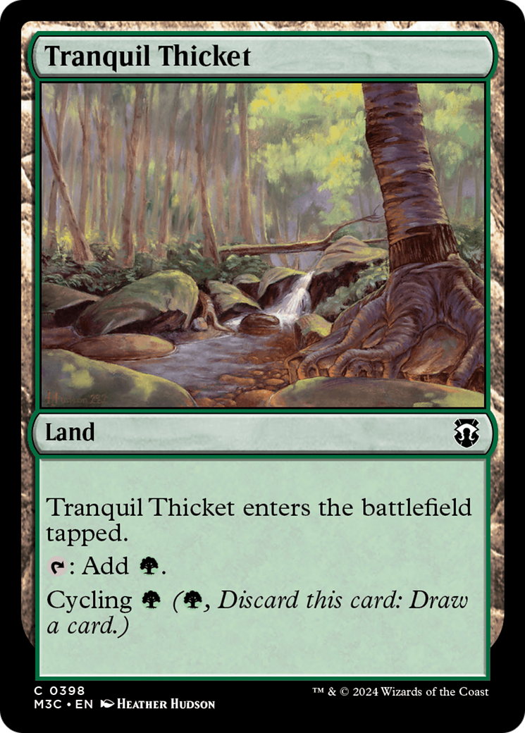 Tranquil Thicket (Ripple Foil) [Modern Horizons 3 Commander] | Gate City Games LLC