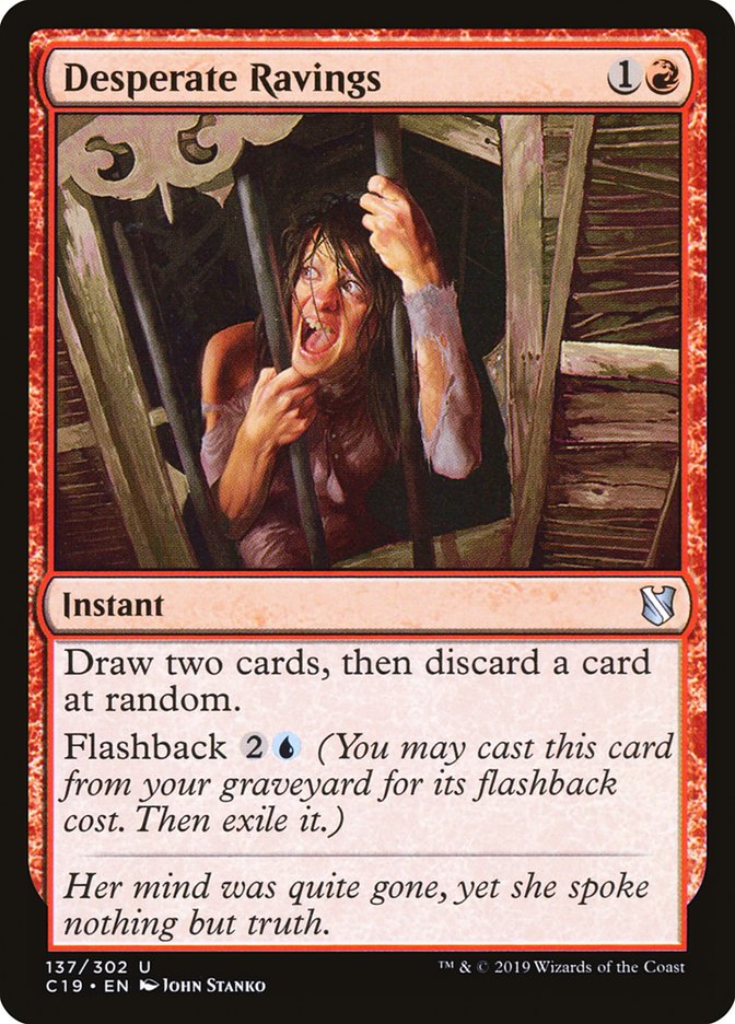 Desperate Ravings [Commander 2019] | Gate City Games LLC