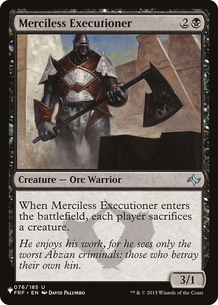 Merciless Executioner [The List] | Gate City Games LLC