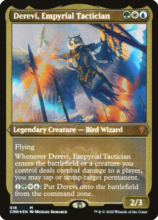 Derevi, Empyrial Tactician (Etched) [Commander Legends] | Gate City Games LLC