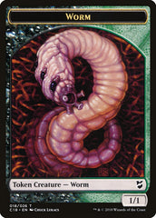 Cat Warrior // Worm Double-Sided Token [Commander 2018 Tokens] | Gate City Games LLC
