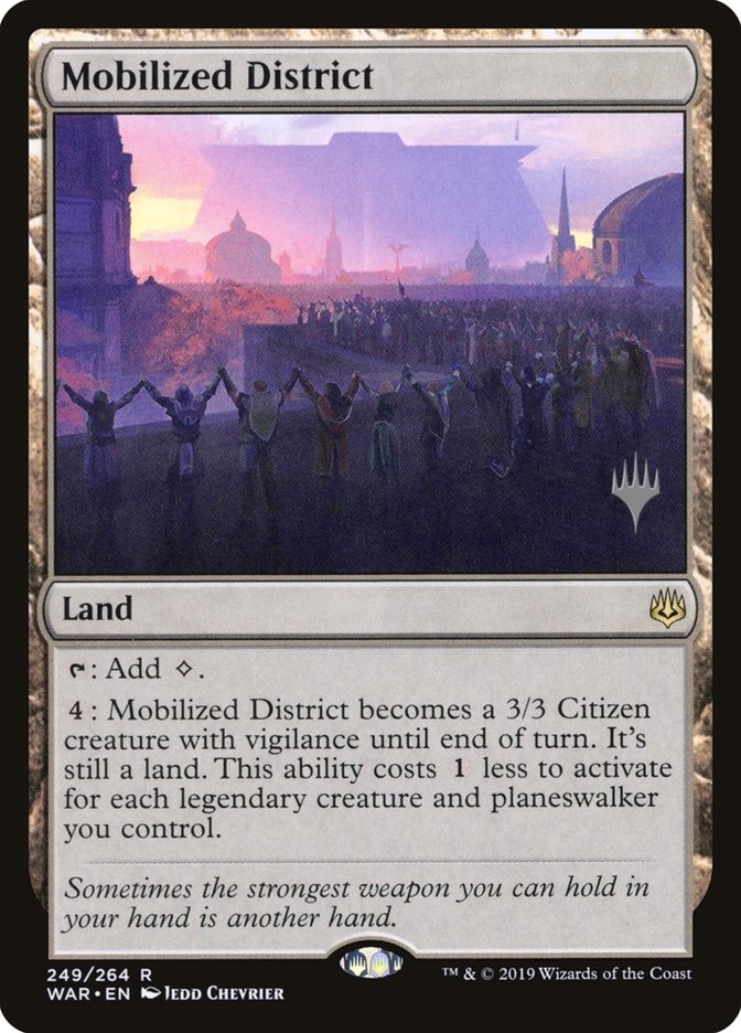 Mobilized District (Promo Pack) [War of the Spark Promos] | Gate City Games LLC