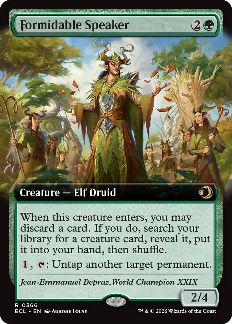 Formidable Speaker (Extended Art) [Lorwyn Eclipsed] | Gate City Games LLC