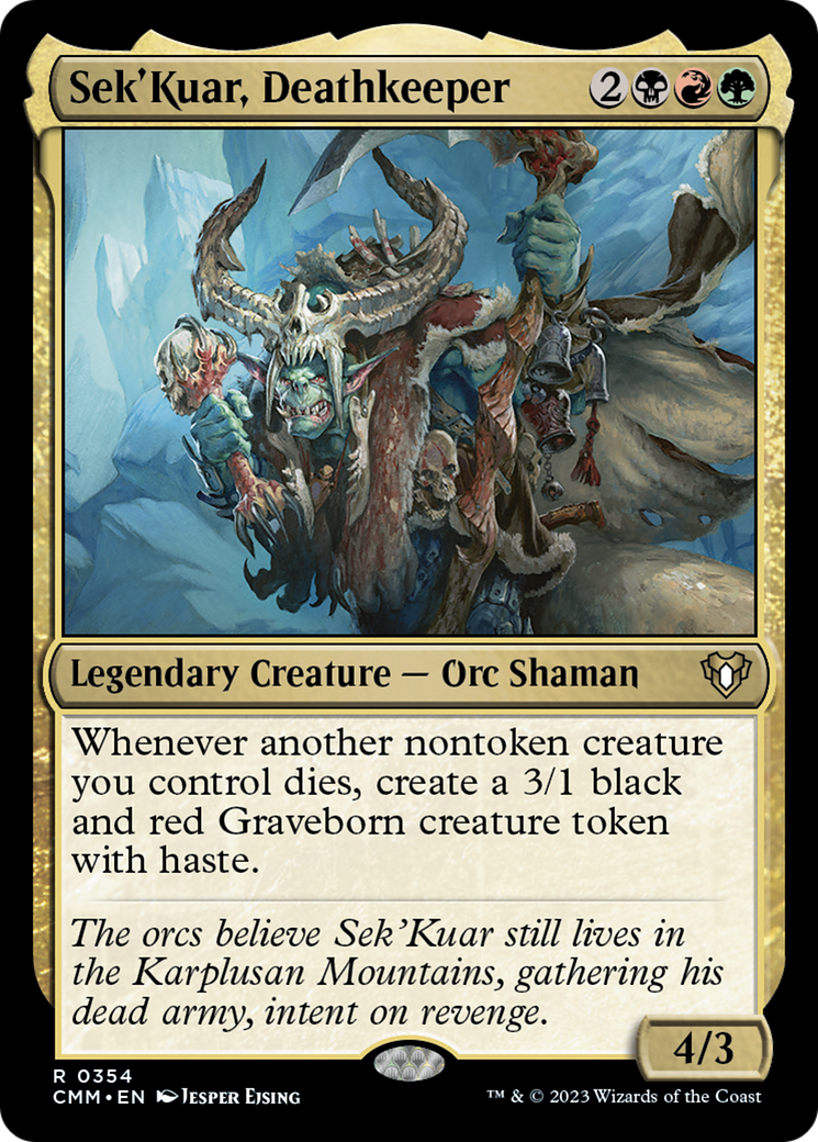 Sek'Kuar, Deathkeeper [Commander Masters] | Gate City Games LLC