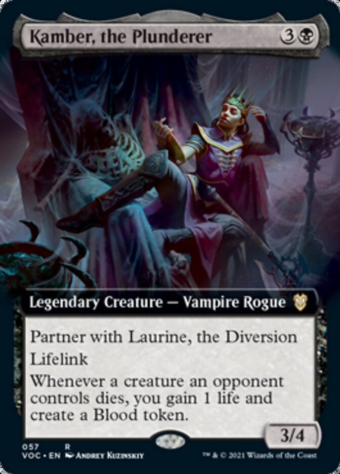 Kamber, the Plunderer (Extended Art) [Innistrad: Crimson Vow Commander] | Gate City Games LLC