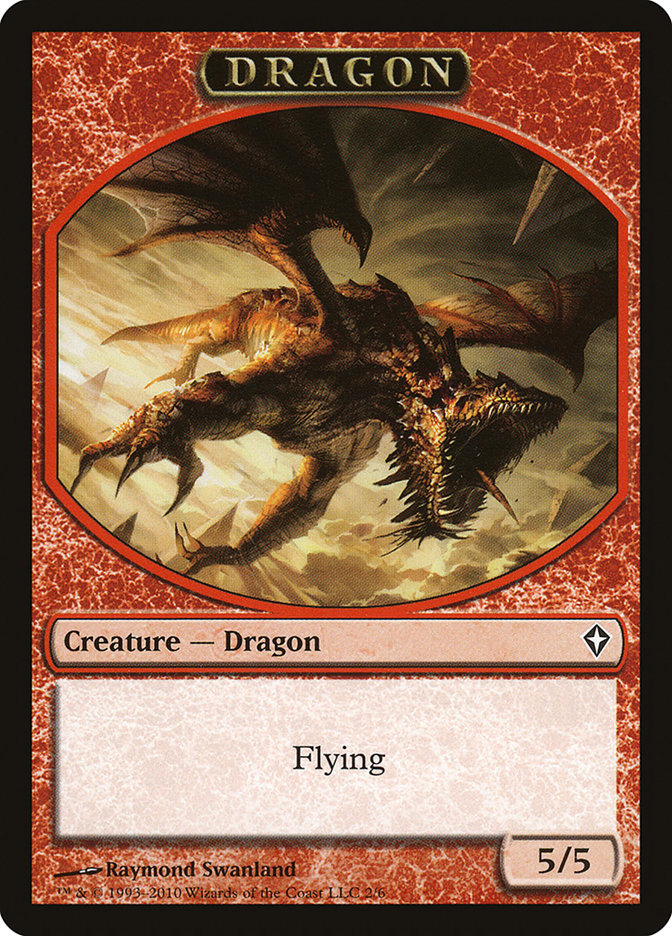 Dragon Token [Worldwake Tokens] | Gate City Games LLC