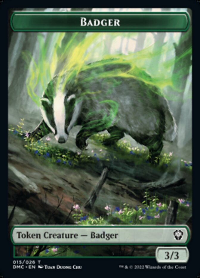 Bird (002) // Badger Double-Sided Token [Dominaria United Tokens] | Gate City Games LLC