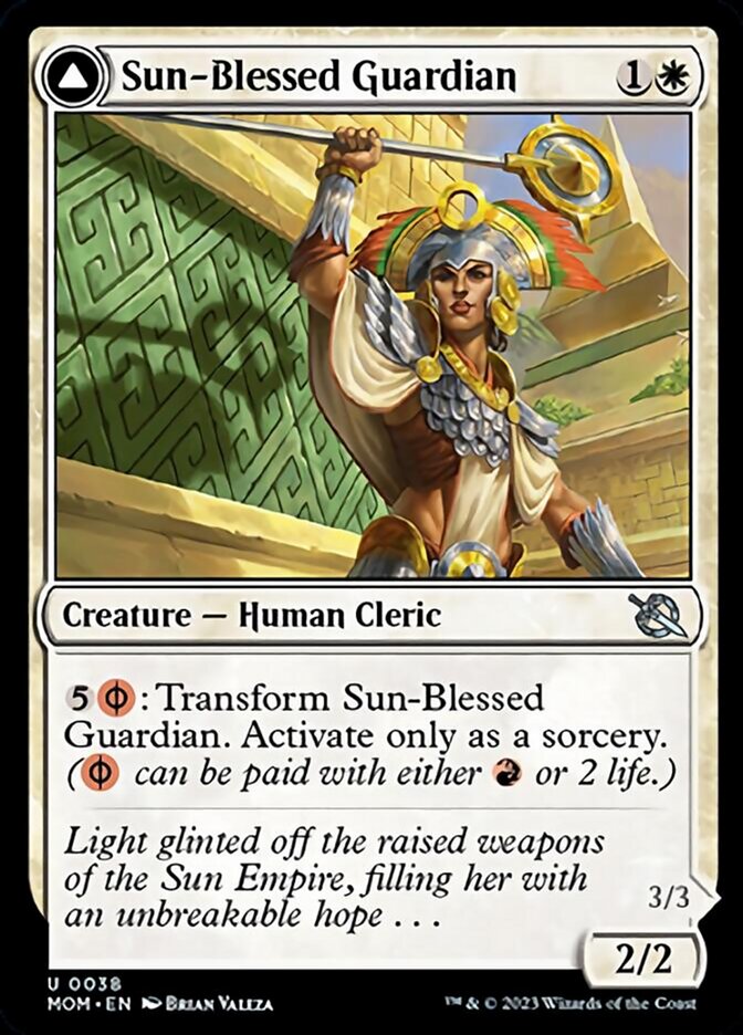 Sun-Blessed Guardian // Furnace-Blessed Conqueror [March of the Machine] | Gate City Games LLC