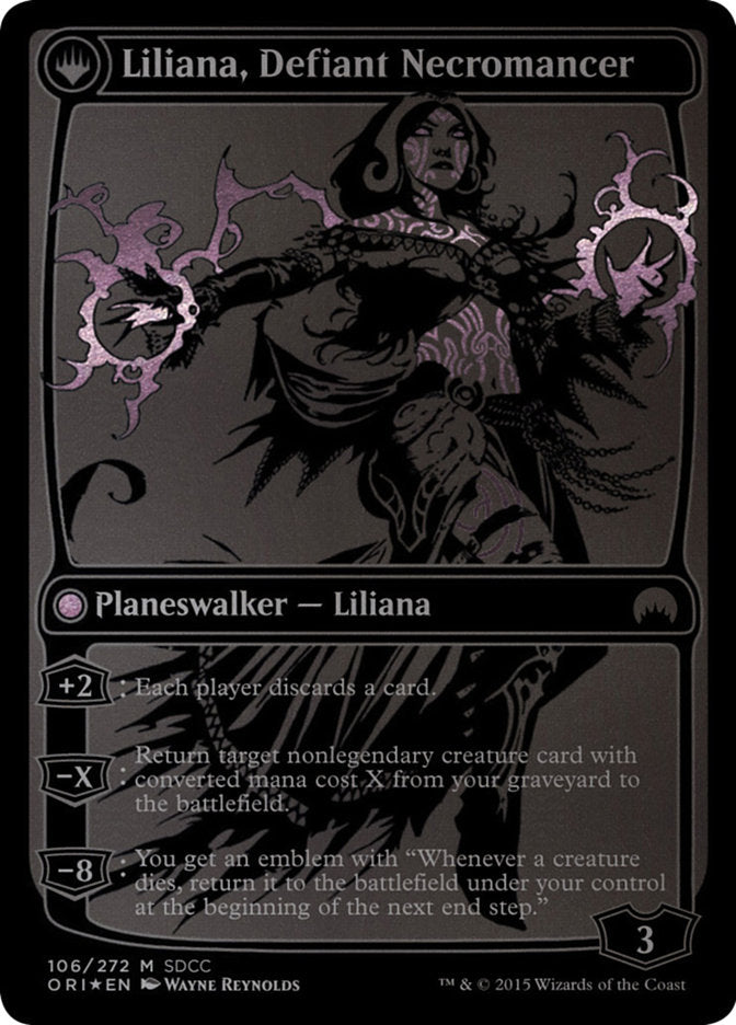 Liliana, Heretical Healer // Liliana, Defiant Necromancer [San Diego Comic-Con 2015] | Gate City Games LLC