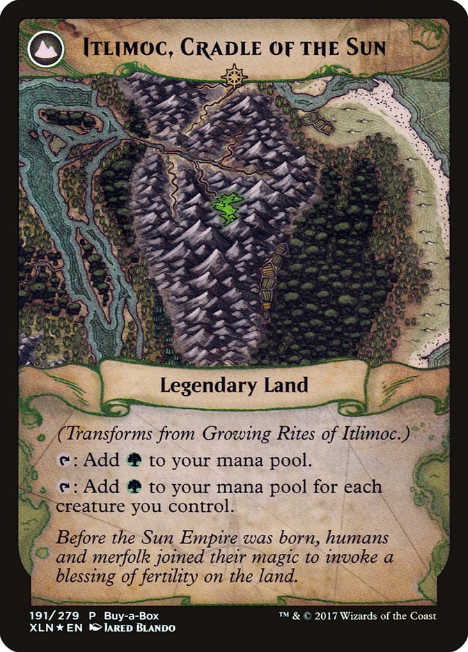 Growing Rites of Itlimoc // Itlimoc, Cradle of the Sun (Buy-A-Box) [Ixalan Treasure Chest] | Gate City Games LLC
