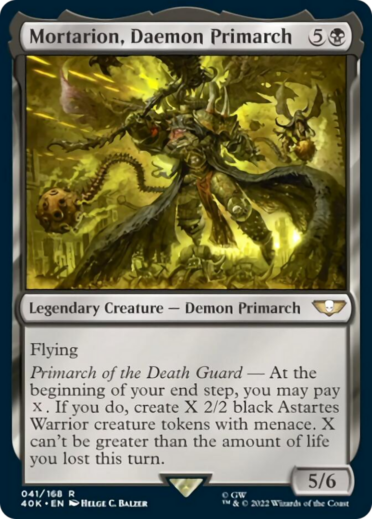 Mortarion, Daemon Primarch (Surge Foil) [Warhammer 40,000] | Gate City Games LLC