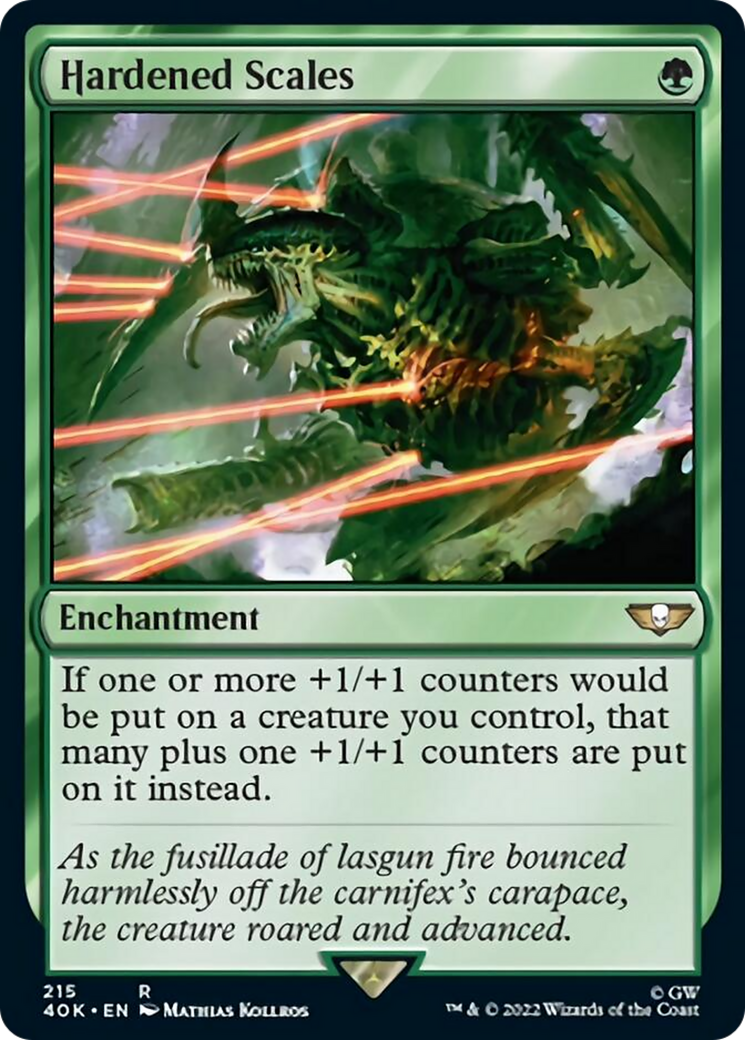 Hardened Scales (Surge Foil) [Warhammer 40,000] | Gate City Games LLC