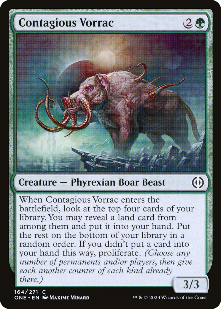 Contagious Vorrac [Phyrexia: All Will Be One] | Gate City Games LLC