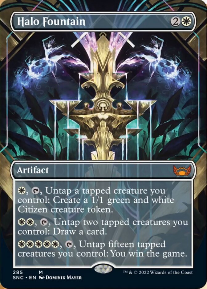 Halo Fountain (Borderless Alternate Art) [Streets of New Capenna] | Gate City Games LLC