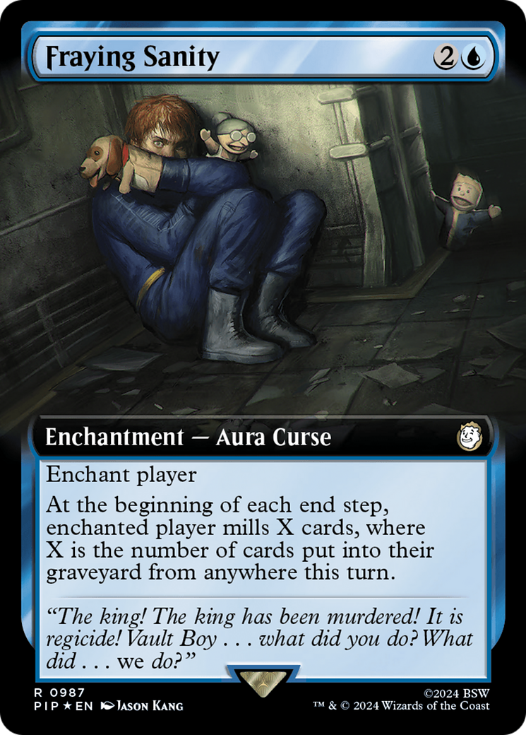 Fraying Sanity (Extended Art) (Surge Foil) [Fallout] | Gate City Games LLC