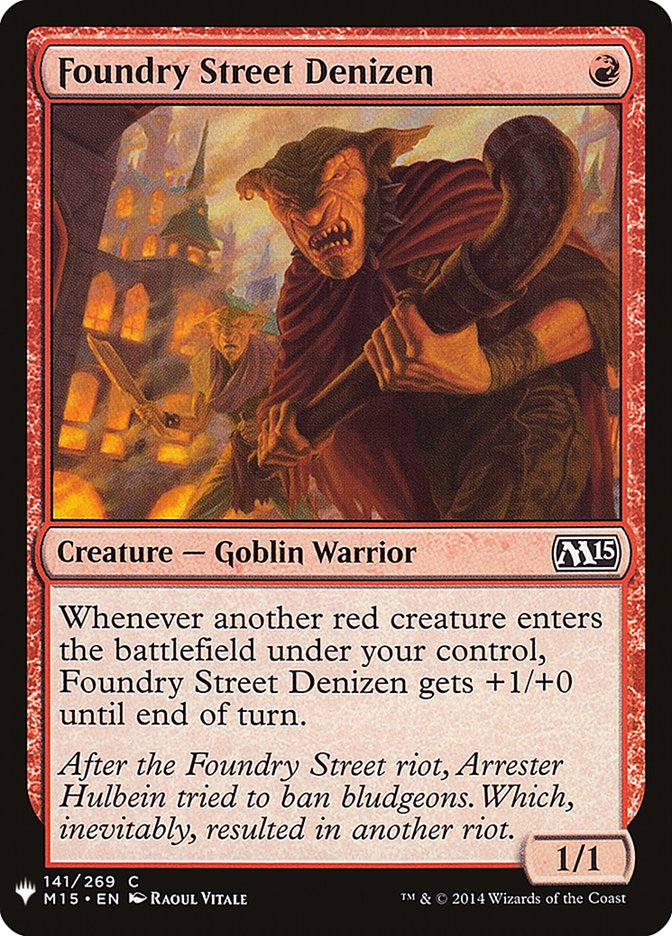 Foundry Street Denizen [Mystery Booster] | Gate City Games LLC
