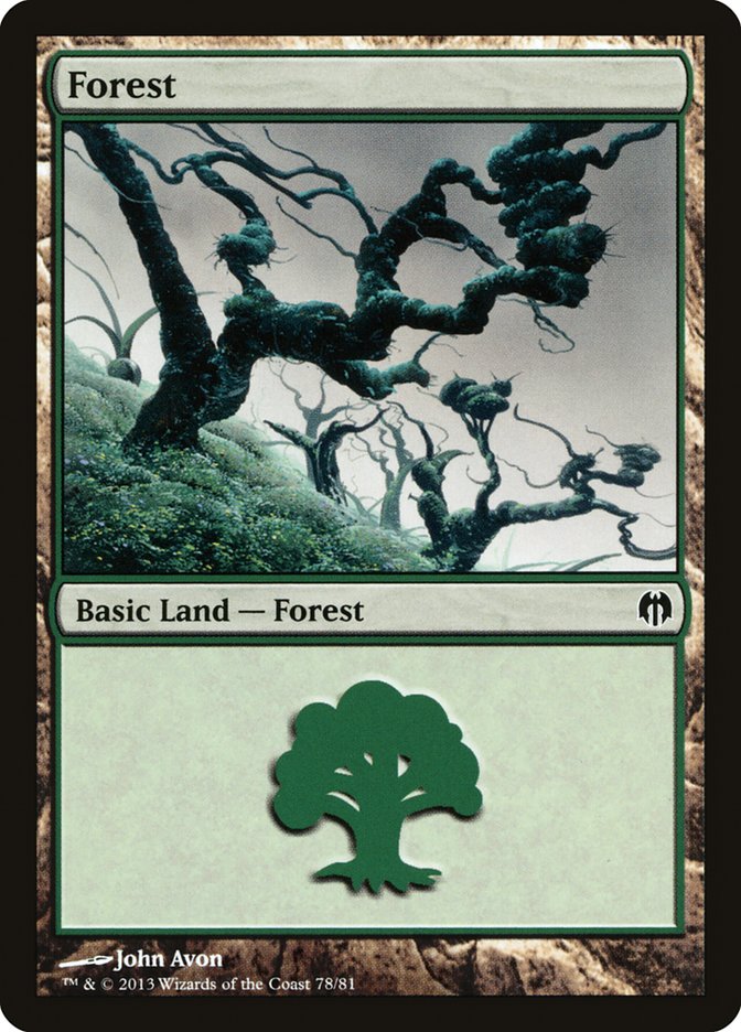 Forest (78) [Duel Decks: Heroes vs. Monsters] | Gate City Games LLC